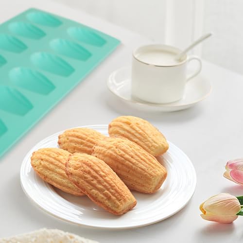 Zorazio Silicone Madeleine Pan Set - 3 Nonstick Baking Molds