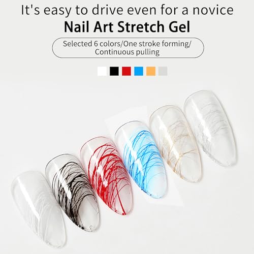 Finger Secret Spider Gel Kit for Nails - 5g White Silvery Art Gel