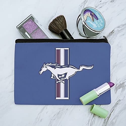 Ford Mustang Canvas Makeup Bag - Officially Licensed Zipper Pouch