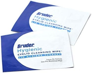 Hygienic Eyelid Cleansing Wipes - Rinse-Free Exfoliating Wipes for Makeup Removal | Non-Allergenic | 30 Count Box