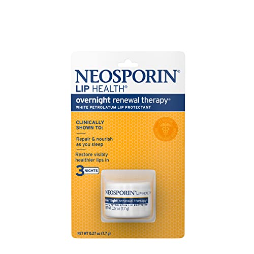 Neosporin Lip Health Overnight Renewal Therapy, 0.27oz (Pack of 2)