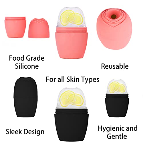 Evmliy 2-Pack Ice Roller for Face & Body - Reduce Puffiness & Fine Lines