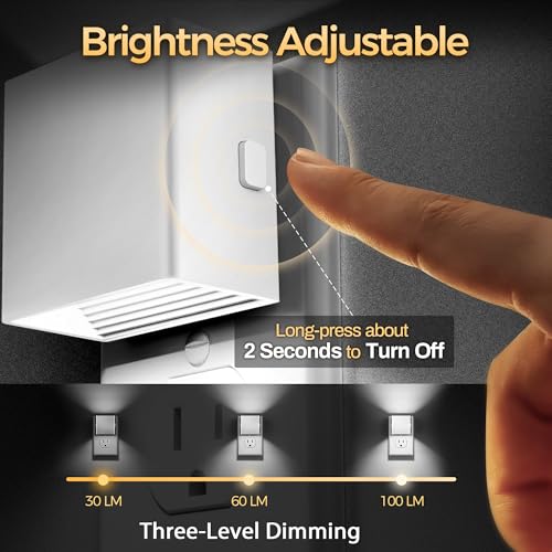 Adjustable Wall Night Light with Dusk to Dawn Sensor | 2 Pack