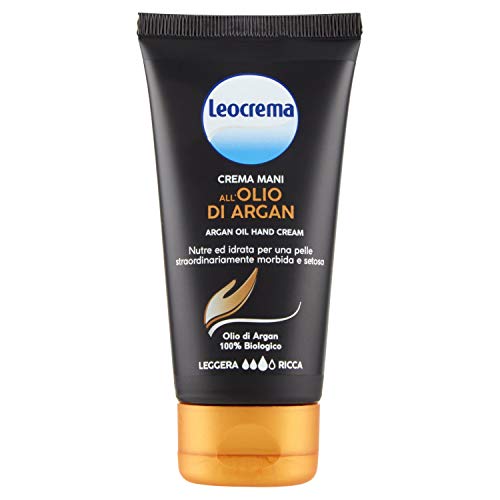 Leocrema Organic Argan Hand Cream 75ml - Anti-Aging & Deep Hydration