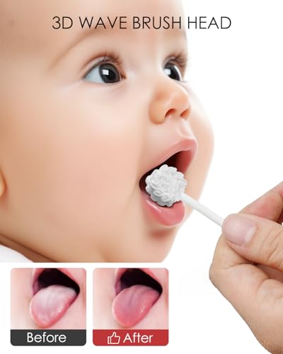 dearlomum Baby Tongue Cleaner - Pack of 32, Gentle Oral Care for Newborns