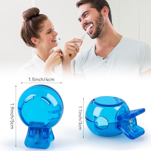 4 Pack Travel Toothbrush Head Covers – Blue Green Grey Red, Protects Bristles