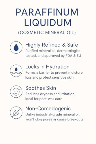 Lollybat Azulene Post-Wax Oil 4oz - Soothing Skin & Redness Relief, Leak-Proof Bottle
