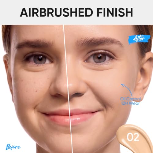 SKINTIFIC Velvet Matte Cushion Foundation #02 Ivory - Full Coverage