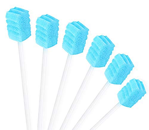 100 Pack ZIZNBA Disposable Mouth Swabs Sponge - Unflavored & Sterile Oral Care