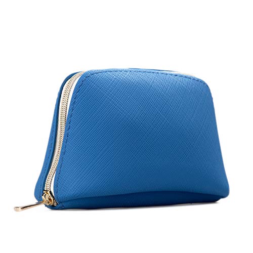 Blue Silicone Makeup Bag for Purse – Cute Travel Cosmetic Pouch