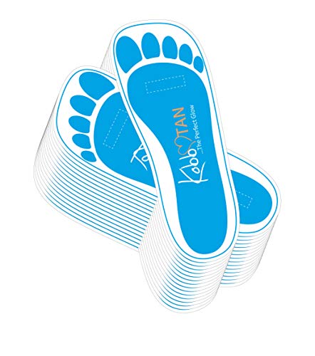 KOBBTAN 60 Pairs Disposable Spray Tan Feet Pads - Non-Slip Protection