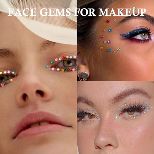 Self-Adhesive Rhinestone Face Gems Stickers for Makeup