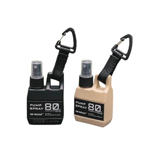 ARFUKA 80ml Fine Mist Spray Bottle - Refillable Travel Bottle (Pack of 2)