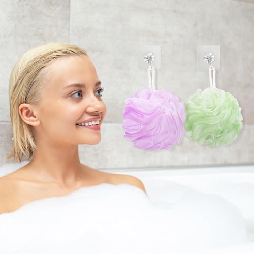 Tbestmax 4 Pack Bath Sponge Loofah Body Scrubber Exfoliator