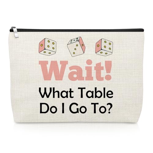 Gevody Bunco Gift Makeup Bag for Dice Game and Casino Lovers