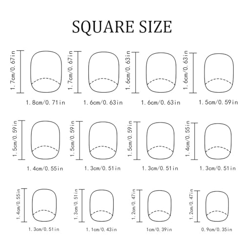 Vopintpy Valentines Press on Nails 1940 - Short Square Silver Glitter Fake Nails for Women, Romantic DIY Manicure