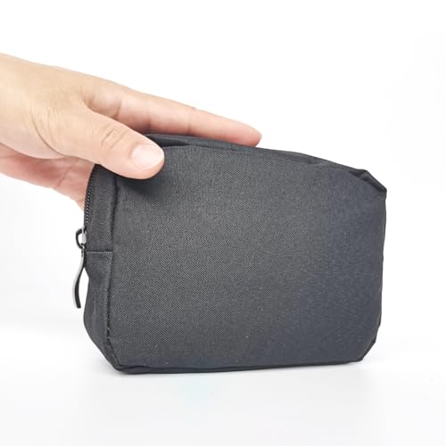 HSYAMY Small Travel Makeup Bag - 2 Pack Waterproof Nylon Pouch Organizer