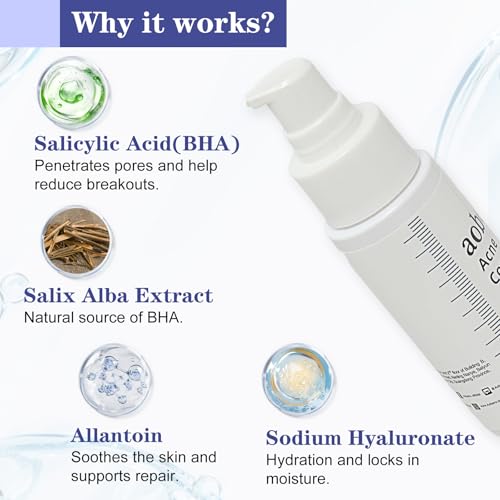 SINPIN 2% Salicylic Acid Acne Control Gel for Face & Body, 1.7 fl oz