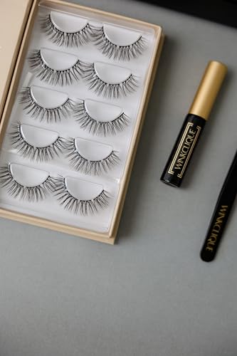 WINKCLIQUE Clear Waterproof Eyelash Extension Glue - Long Lasting 7-10 Days DIY Adhesive