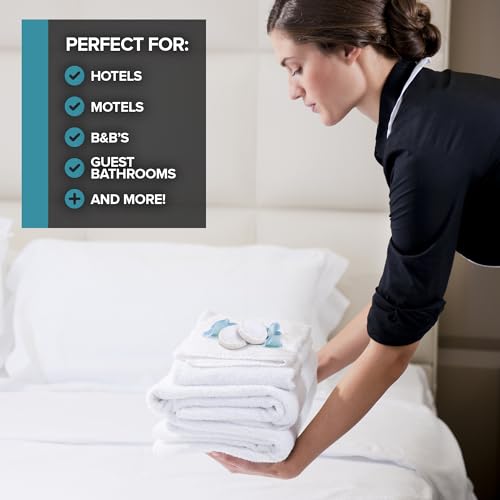 Bulk Mini Travel Soap Bars (100 Count) - Individually Wrapped Fresh Scent for Hotels & Motels