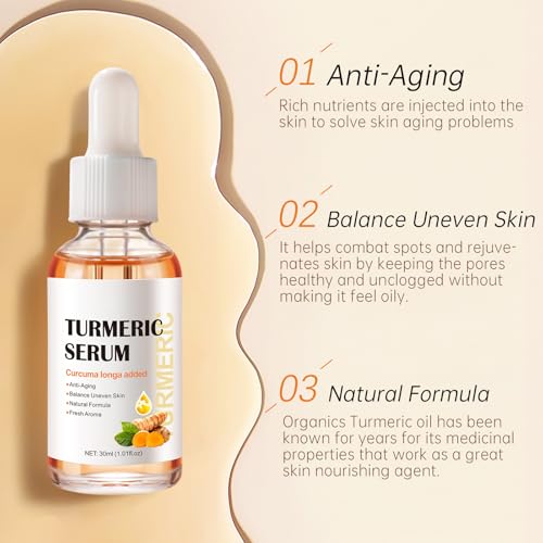 Kurchugo Turmeric Serum — Dark Spot Corrector for Face & Body, 1 Fl Oz