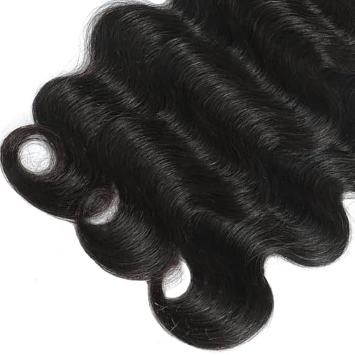Giginger Brazilian Body Wave Human Hair Bundles - 300g Natural Black Weave