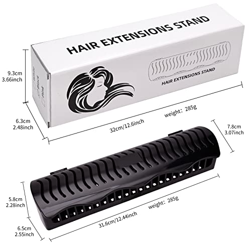Hair Extension Holder Caddy for Clip-Ins, Tape-Ins & Wefts – Wall Mount Organizer