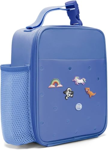 MEXS Insulated Lunch Box for Kids with DIY Charms & Water Bottle Holder