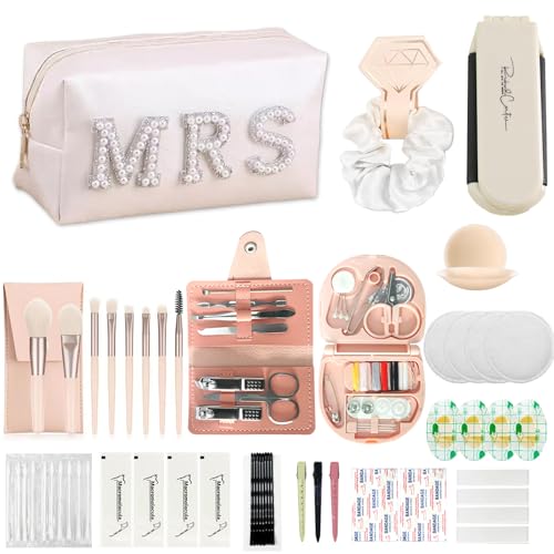 Bride Emergency Kit with Makeup Bag & Personal Care Essentials