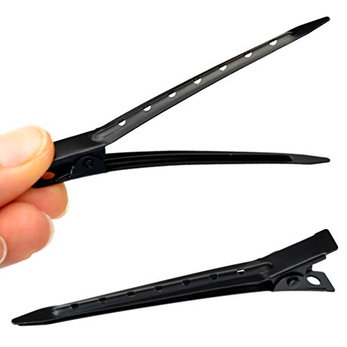 Bantoye 48 Pack 2.75 Inch Black Duck Bill Clips for Hair Styling
