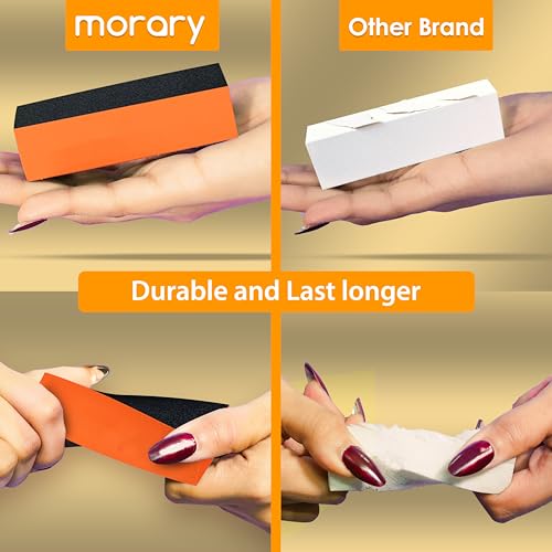 Durable Nail Buffer Sanding Block 100/180/100 Grit Orange for Buffing