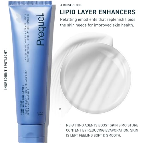 Prequel Hand Cream for Dry Cracked Hands - Non-Greasy Moisturizer