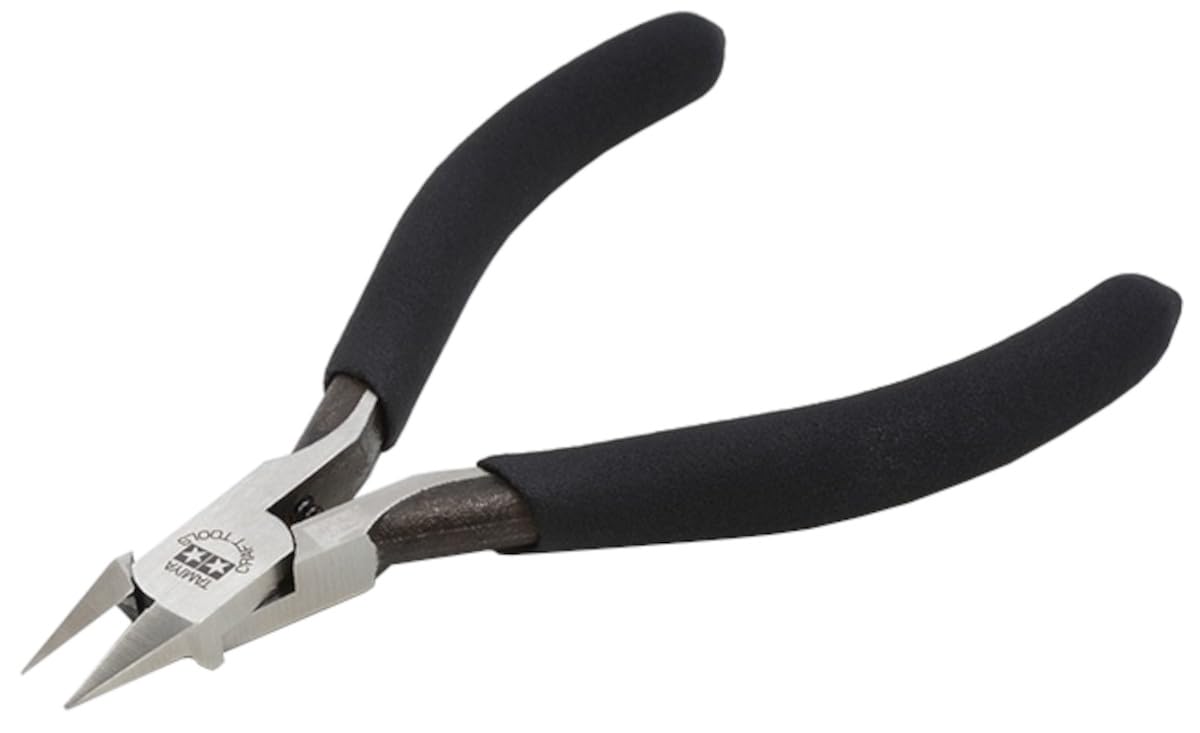 Tamiya Craft Tool Series No. 123 Tapered Thin Blade Nippers (For Cutting Gates) Plastic Model Tools 74123