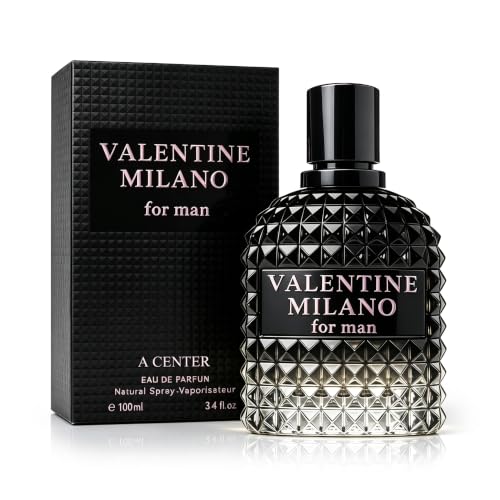 A CENTER Valentine Milano Eau de Parfum for Men 3.4 Fl Oz
