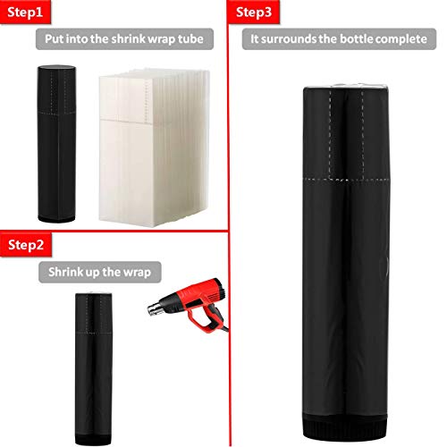 500 Pcs Shrink Wrap for Lip Balm Tubes - Easy to Use & Professional Finish