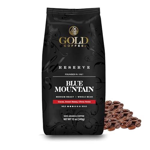 Gold Coffee Co. Blue Mountain Blend - Medium Roast Whole Bean 12 oz
