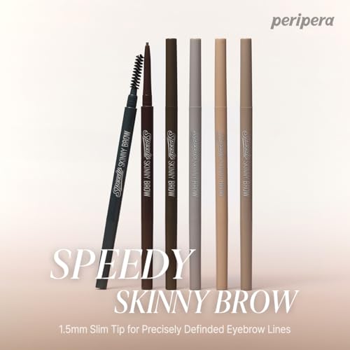 Peripera Speedy Skinny Brow Pencil - 1.5mm Precise Eyebrow Makeup