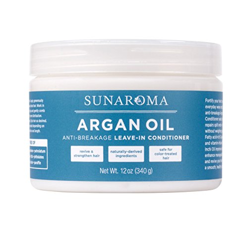SUNAROMA Argan Oil Leave-In Conditioner for Frizz & Damage Repair – 12oz