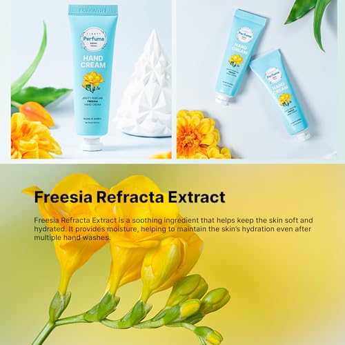 Ekais Perfume Hand Cream Gift Set – 5 Scented Moisturizing Mini Lotions