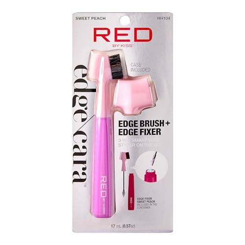 Red by Kiss 3-in-1 Edge Control Styler with Boar Bristle Brush