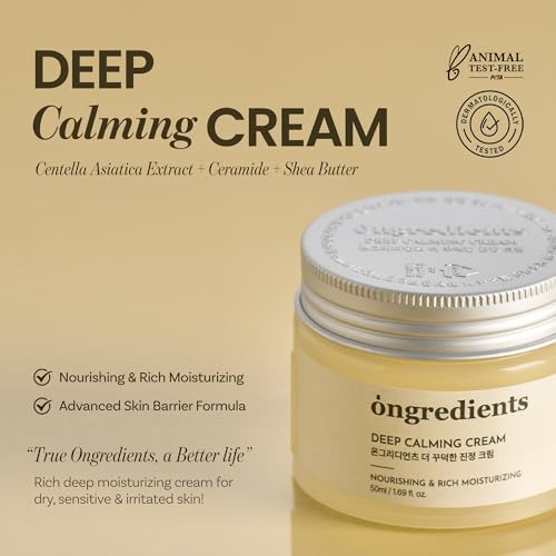 ONGREDIENTS Deep Calming Face Moisturizer for Sensitive Skin 1.69 fl Oz