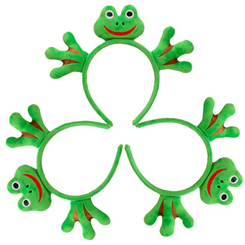 NENMATTE N1 Green Frog Headbands for Women & Girls, Animal Costume Hair Accessories