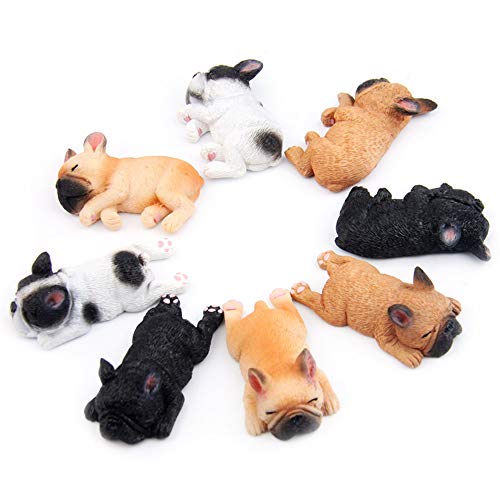 Cute French Bulldog Refrigerator Magnets - 4 Pack Decorative Stickers