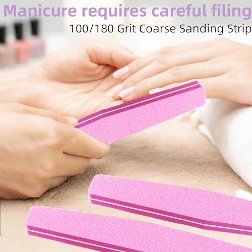 10 Pack Double-Sided Nail Files & Buffers for Acrylic/Natural Nails