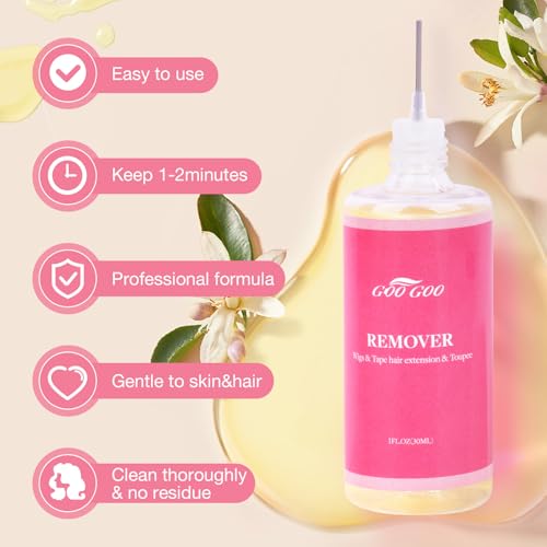 GOO GOO Tape-in Extension Remover 30ml - Gentle Hair Glue Dissolver