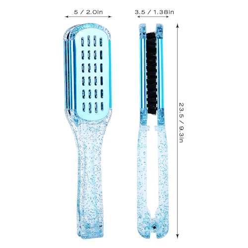 STYLANCE Double Sided Boar Bristle Clamp Hair Straightening Brush Set