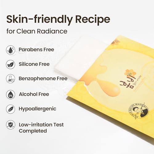 Papa Recipe Bombee Honey Sheet Mask - 10 Pack Deep Moisturizing K-Beauty