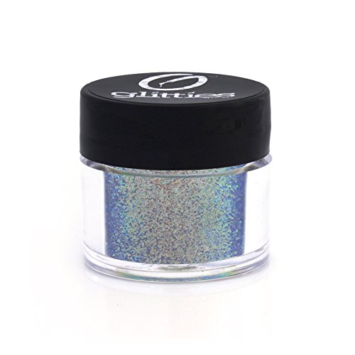 Glitties Blazing Blue Iridescent Glitter Powder for Nails - 10g Fine Glitter