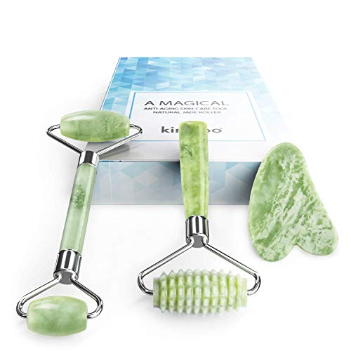LDREAMAM Jade Roller & Gua Sha Facial Set - Anti-Aging Skin Care Tool Kit