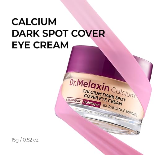 Dr.Melaxin Calcium Dark Spot Eye Cream 15g ? Niacinamide & Calcium Gluconate Eye Cream for Dark Circles, Under Eye Bags & Sagging | Hydrolyzed Elastin EX Volume Firming | Korean Eye Cream